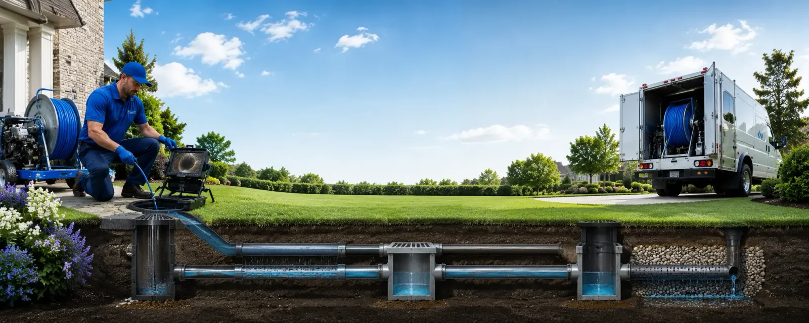 Outdoor drain cleaning information for Pfeifer, KS